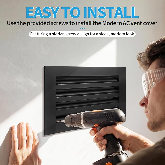 12x8 Modern AC Vent Cover, Decorative Air Vent Register Grille - Image 4