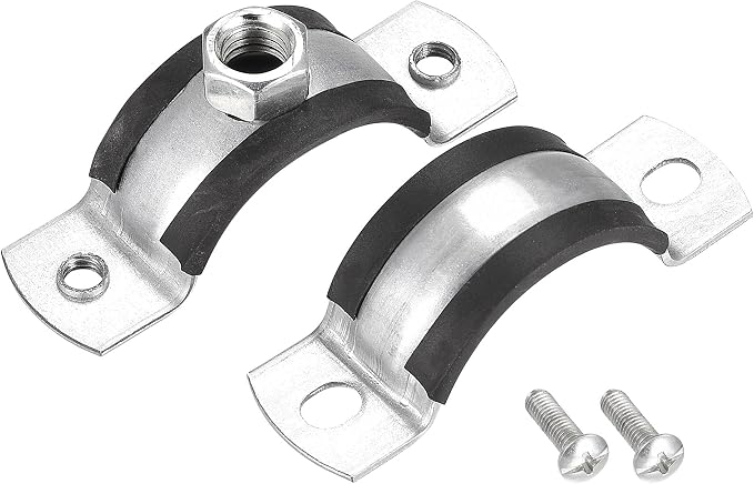uxcell Adjustable Pipe Bracket Clamp, 1-9/16" Wall Ceiling Mount Iron Pipe - Image 5