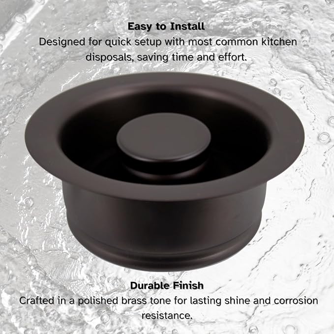 Westbrass A2089-12A 4-1/4" Kitchen Sink Waste Disposal Drain Flange and Stopper - Image 7