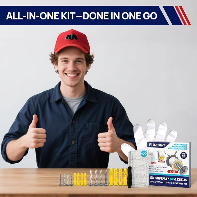 WRAPNLOCK Drywall Anchor Repair Kit - Image 7