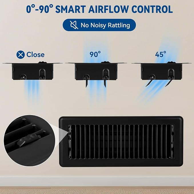 4" x 10" Floor Register Vent Covers 4-Pack - Image 5