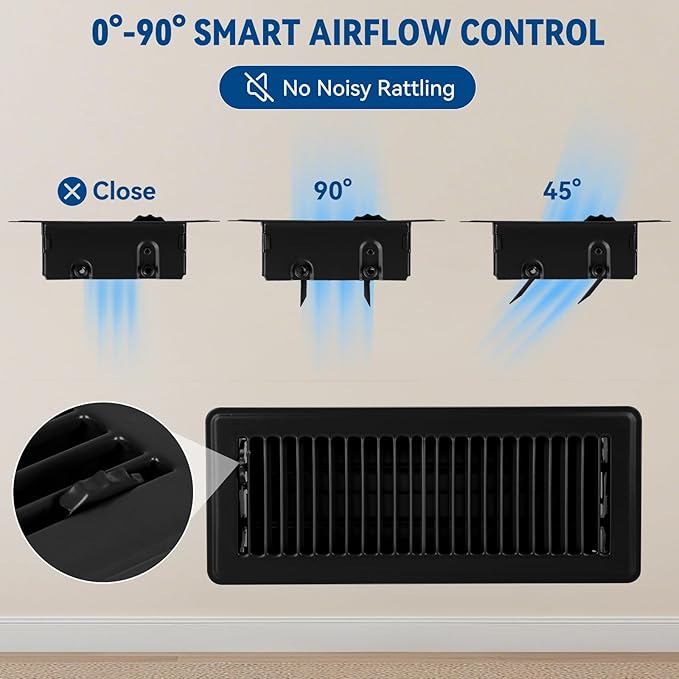 4" x 12" Floor Register Vent Covers 2-Pack - Image 5