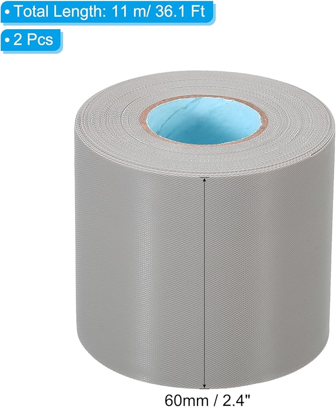 PATIKIL 2.4" x36.1ft Pipe Wrapping Tape, 2 Pack PVC Duct Tape Pipes Insulation - Image 2