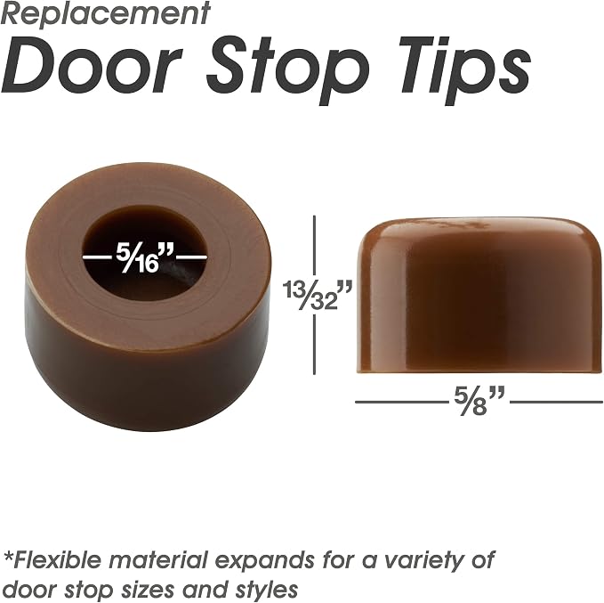 Premium Rubber Door Stop Stud Replacement Tips – Doorstopper Bumpers, Springe - Image 2