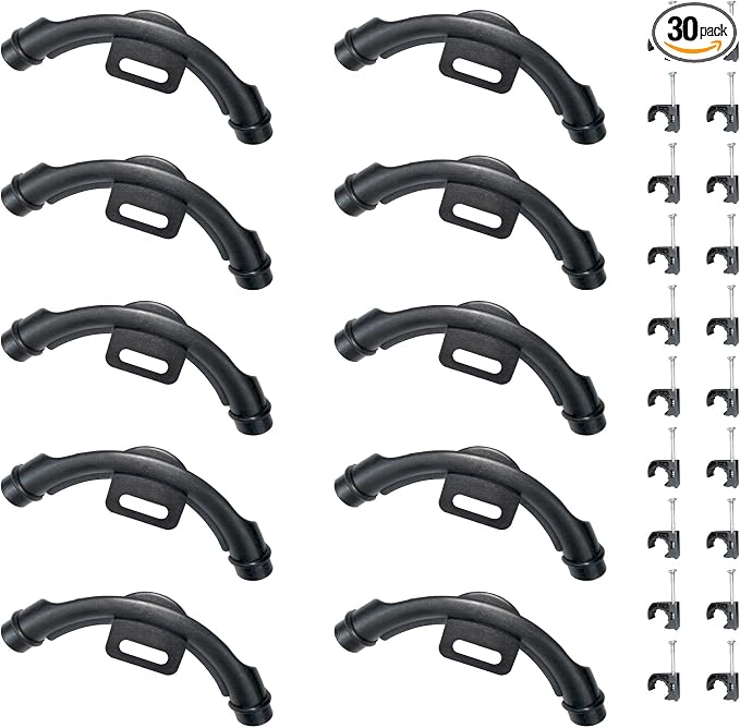 10 Pcs 3/8" - 1/2" Pex 90 Degree Elbow Plastic Tubing Bend Support by Unknown
