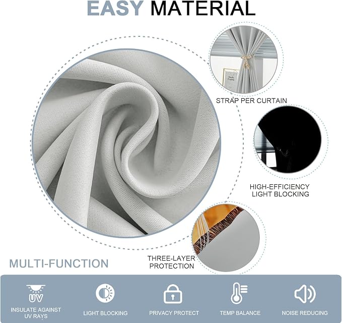 Self Adhesive Curtains, No Drilling Rodless Design - Image 5