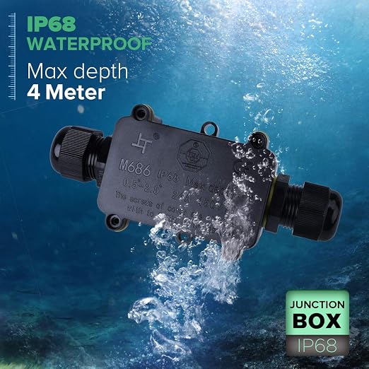 La Vane IP68 Waterproof 2 Way Electrical Junction Box - Image 5