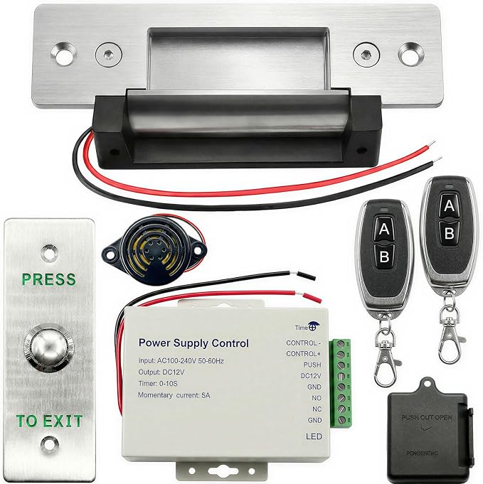 Upgraded Electric Strike Door Lock Kit by Unknown