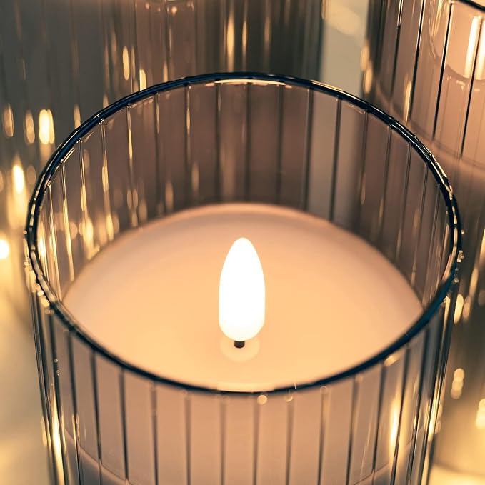 Gray Flickering Flameless Candles - Image 5