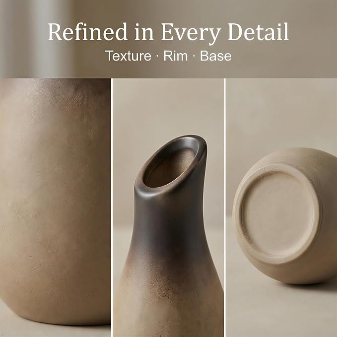 Ceramic Bud Vases, Rustic Small Vase Set of 11, Mini Pottery Vases - Image 5