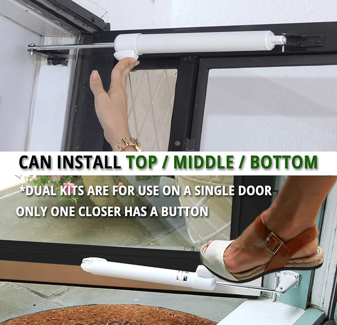 Touch 'n Hold Smooth Dual Door Closer System – Heavy-Duty - Image 7