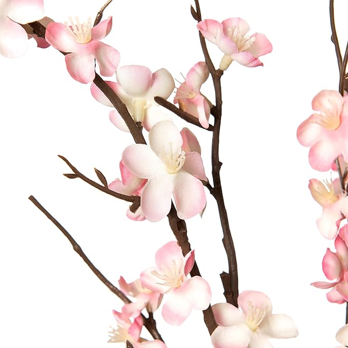 Ammyoo 4Pcs Cherry Blossom Branches Artificial Flowers - Image 2