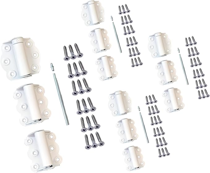 Door Spring Hinges, Each Set Including 2 PCS Self Closing and 1 PC Adjustable - Image 2