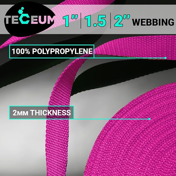 Webbing Strap, 3/4" to 2", 10-50 Yds, EDC gear, backpack repair and pet dog - Image 2