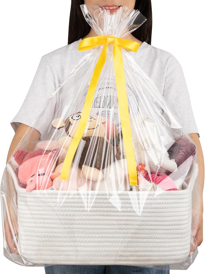 OIAHOMY 19L Woven Basket, Gift Basket Empty - Image 3