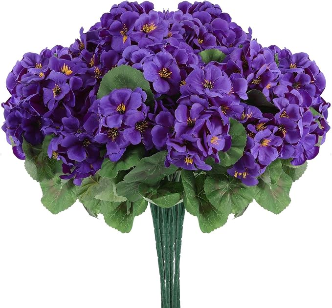Hananona 12 Pcs Artificial Geranium Flowers - Image 8