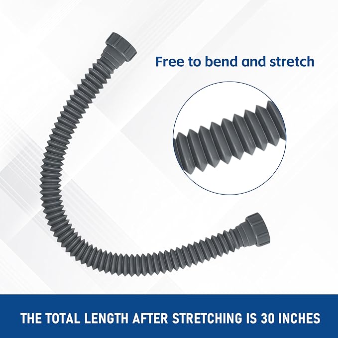 Flexible Sink Drain Pipe P Type Water Storage Bend, - Image 3
