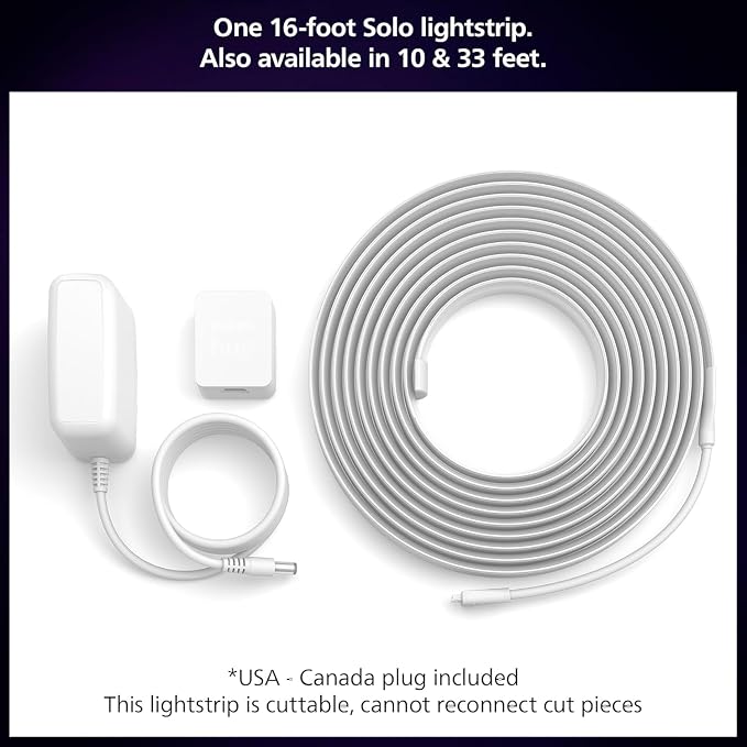 Philips Hue Indoor 16 Ft Smart LED Solo lightstrip Base Kit - Image 5