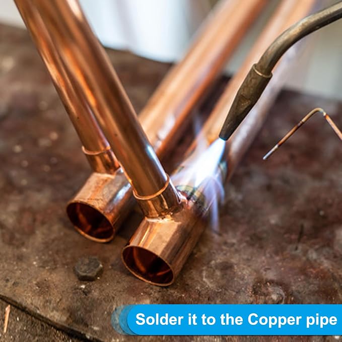 PATIKIL 7/8 Inch ID Copper Fitting, 3 Way Y Type 99.9% Pure Copper Pipe Fitting - Image 4