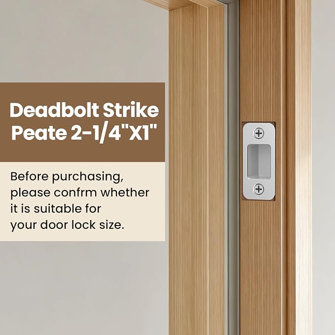 Deadbolt Strike Plate Door Backplate - Image 2