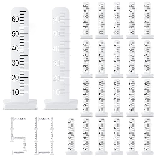 CroBlissful 50 Pcs Self Leveling Pins 2.36 Inches Level Stick Pegs by CroBlissful