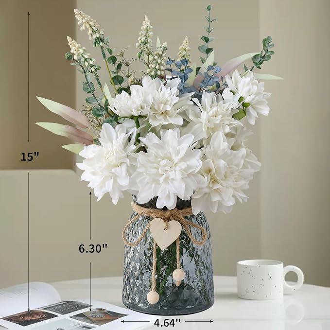 Fake Flowers in Vase, Fake Plant and Faux Flowers - Image 2