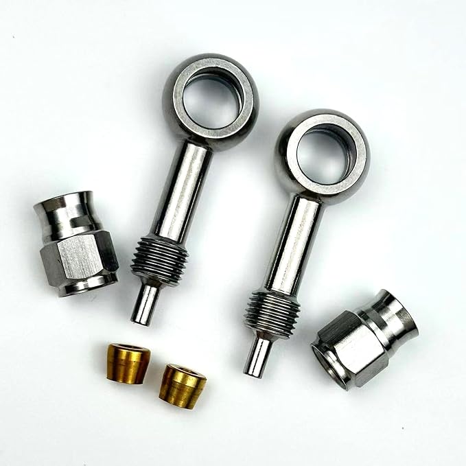 2pcs stainless steel straight 0 degree female AN3-3 3AN to metric M10 10mm - Image 4