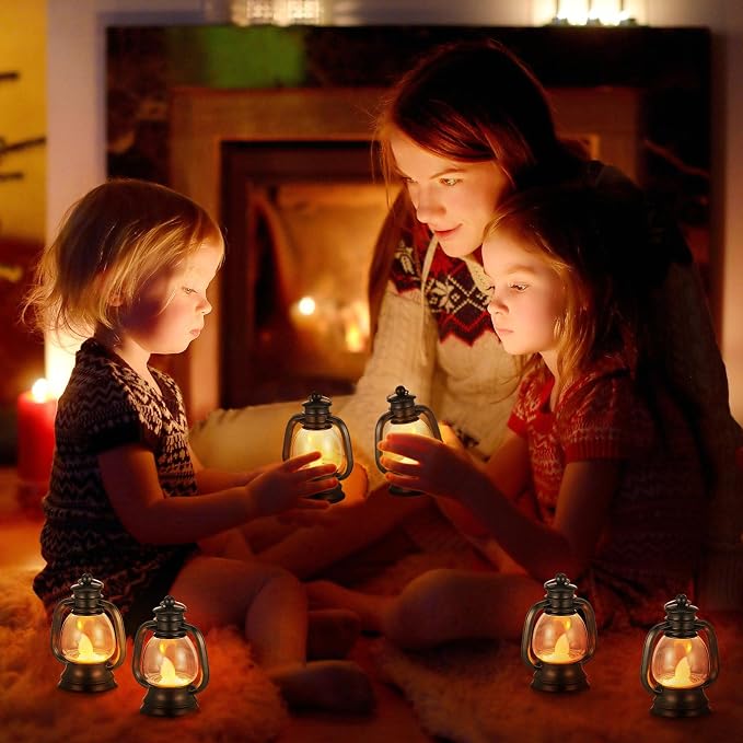 Ferraycle 24 Pcs Mini Lanterns 4 Inch Black Lamp Table Decor | Western Cowboy - Image 5