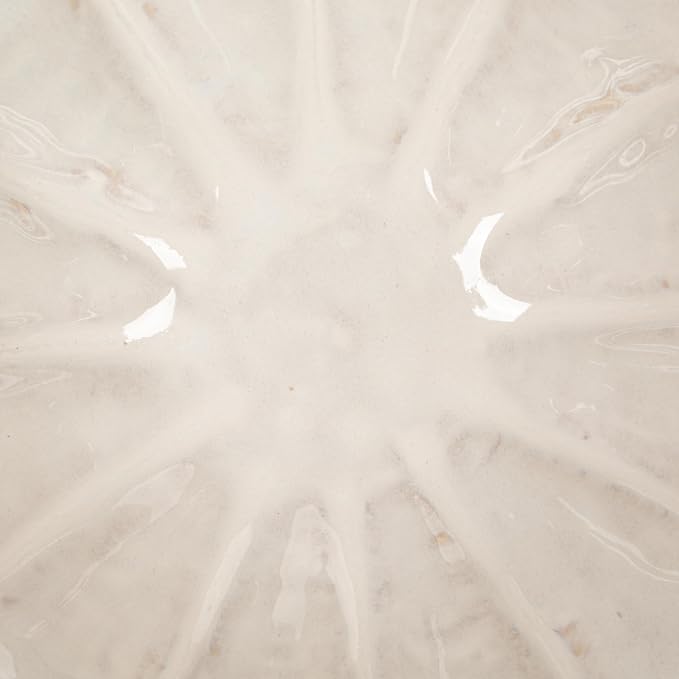 Creative Co-Op 4-Piece Stoneware Reactive Glaze Flower Shaped Bowl Set - Image 3
