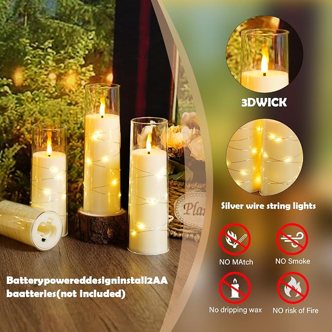 Sasigeiaa Flameless Candles - Image 2