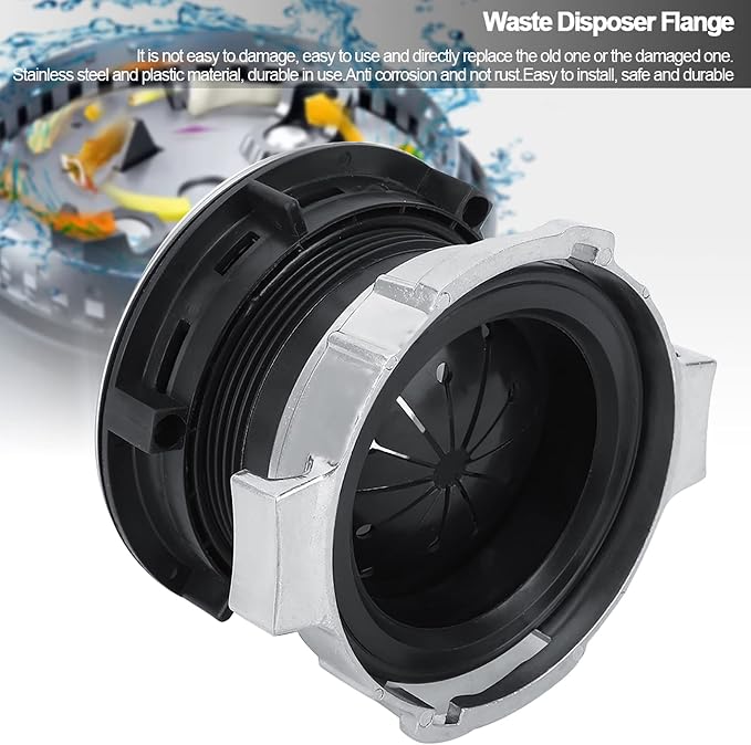 Garbage Disposal Flange Kit, 5.1 x 2.6in Garbage Disposal Drain Kit, Stainless - Image 3