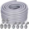 1 Inch 50 FT Non Metallic Liquid-Tight Conduit and Connector Kit by Feotech