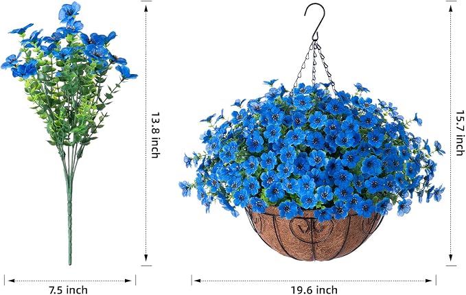 Artificial Fake Hanging Plants Flowers - Image 2