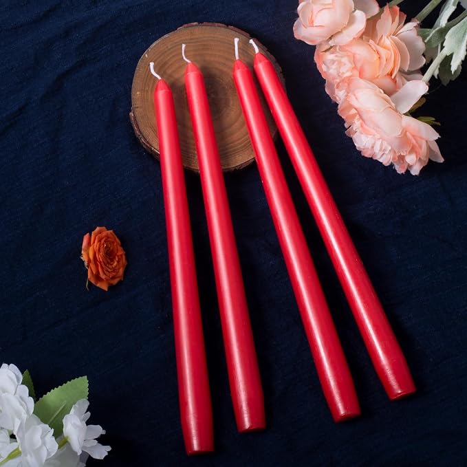 Everymoment Red Taper Candles - Image 3