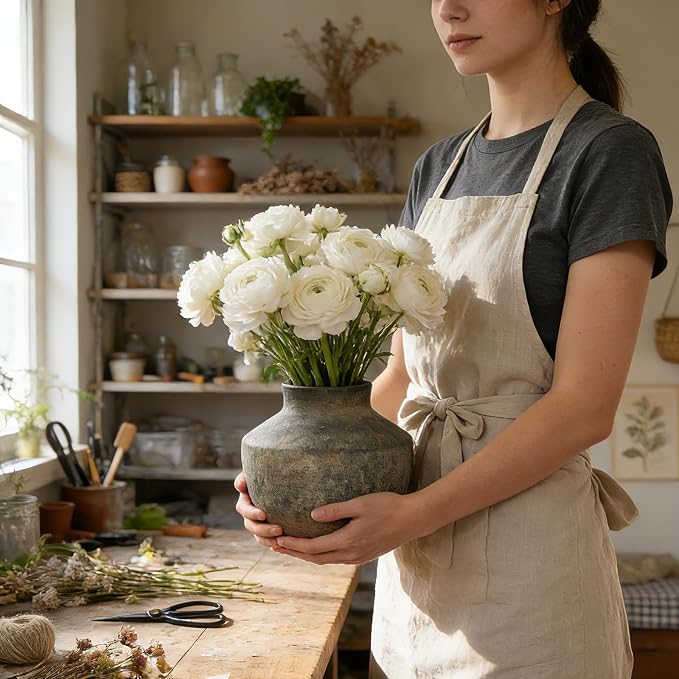 5.5 Inch Ceramic Vase, Small Decorative Vase - Image 5
