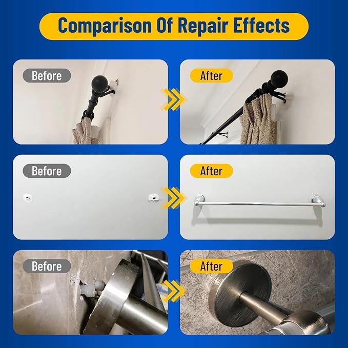 Kenbry Drywall Anchor Repair Kit, 1.96' x 39.37' Patch Easy Cut - Image 2
