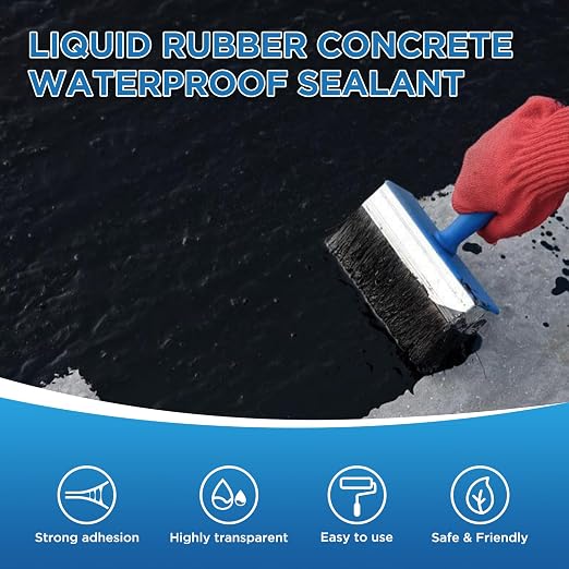 Waterproof Sealant Black Waterproof Coating 1 Gallon Leak Repair Coating - Image 4