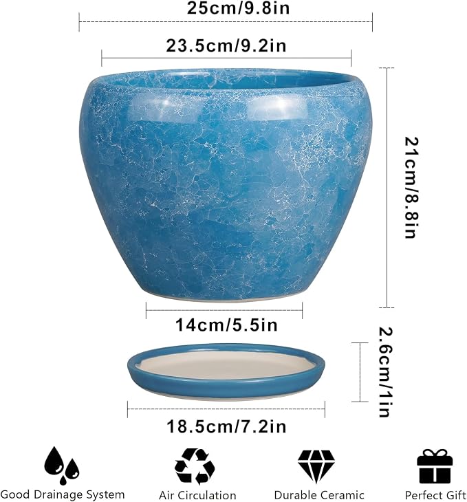 Ceramicfor 10 Inch Planter Pot - Image 3