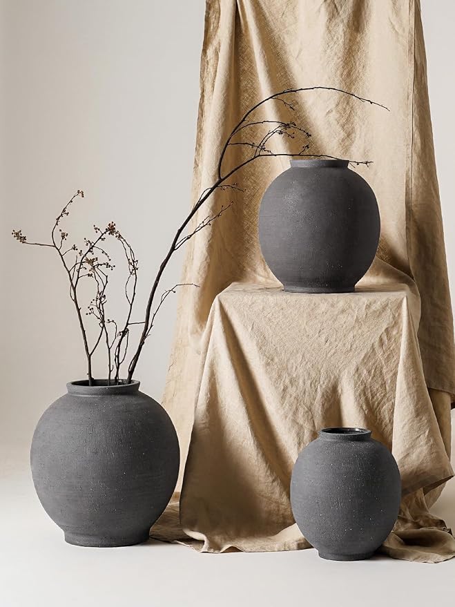 Black Ceramic Vase - Image 7