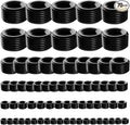 70 Pcs Black Carbon Steel Pipe Plug Fitting Assortment Kit by KUANVE