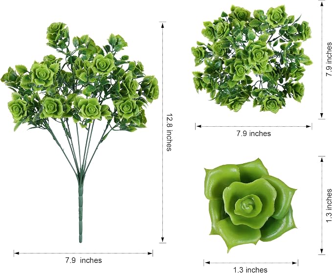 Artificial Plants for Outdoors Outside Spring Summer Decoration, 12 Bundles - Image 6