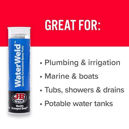 J-B Weld 8277 WaterWeld Epoxy Putty Stick - 2 oz. - Image 3
