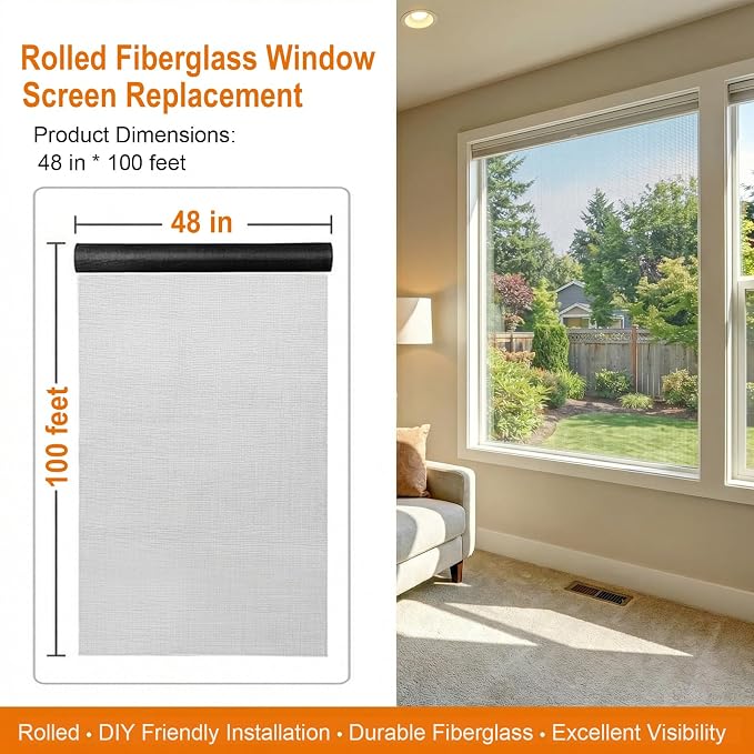 Window Screen Mesh, Fiberglass Window Screen, Screen Door Mesh, Windows Screens - Image 2