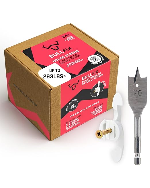 Extra Plasterboard Fixings Heavy Duty by BullfixHeavyDutyDrywallFix