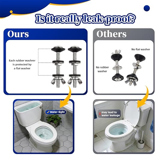 Universal Toilet Tank Bolts & Rubber Gaskets - Image 5