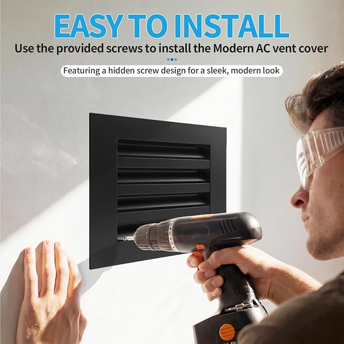 8x8 Modern AC Vent Cover, Decorative Air Vent Register Grille - Image 4