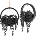 2 Pack Fake Plants Artificial Wall Hanging Succulents Plant | Boho Hanging by Hobyhoon