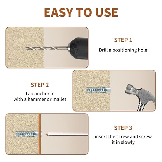 60 Packs Heavy Duty Hollow Wall Anchors - Image 4