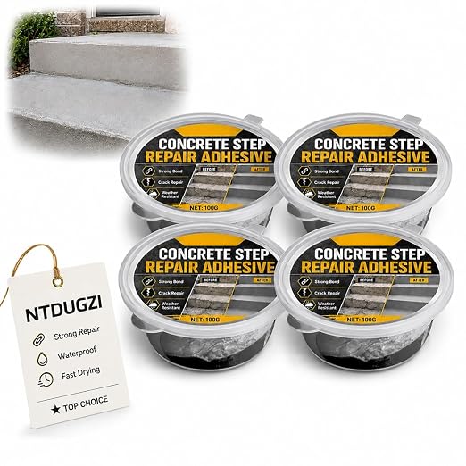 Concrete Step Repair Adhesive Crack Filler Cement Patch Sealer by Unknown