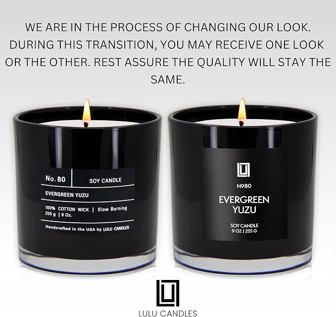 Lulu Candles | Evergreen Yuzu | Luxury Scented Soy Jar Candle | Hand Poured in - Image 3